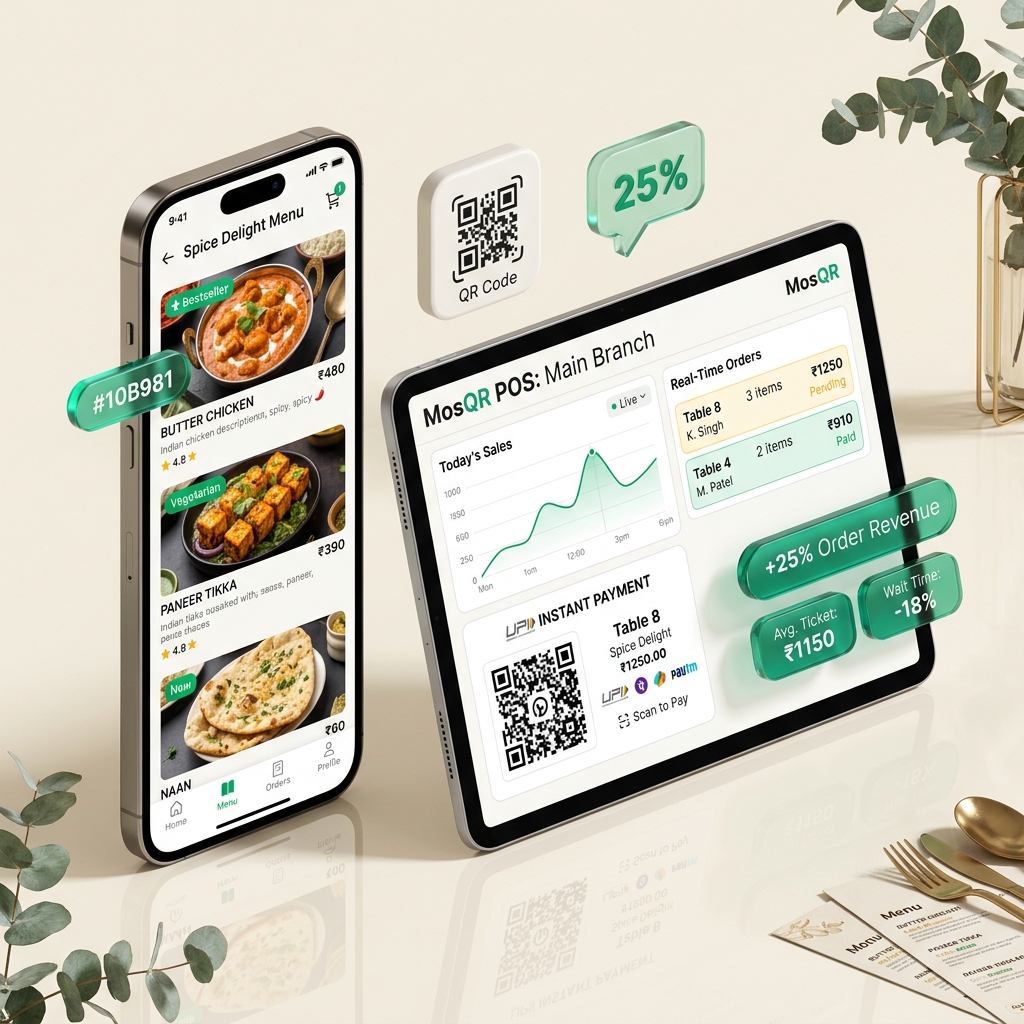 MosQR Smart Digital QR Menu & POS Showcase